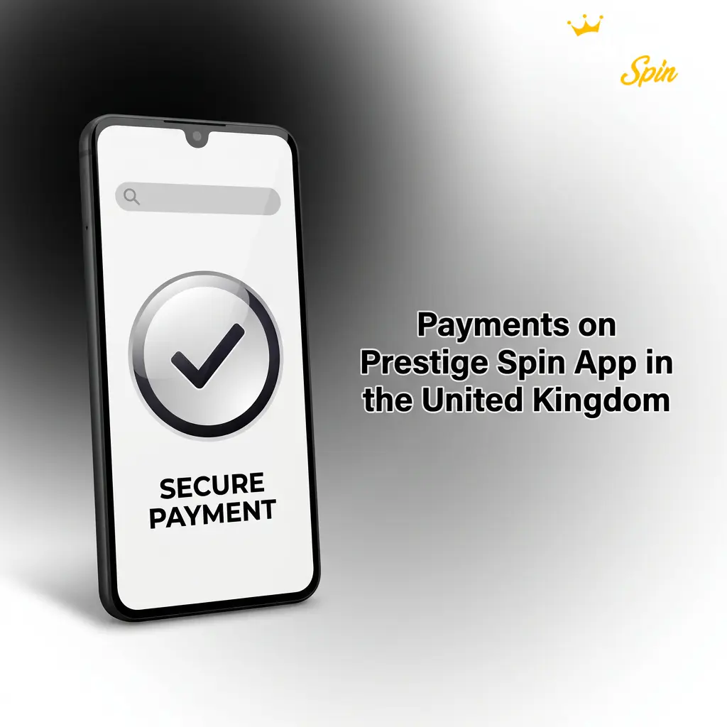 Prestige Spin App UK payment methods showing VISA, Mastercard and crypto options with fast withdrawals